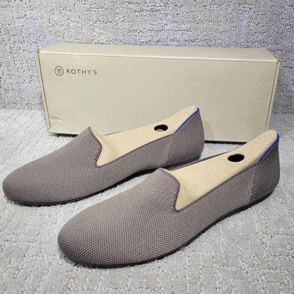 NEW Rothy's The Loafer Women's sz 9 US Mocha Round Toe Slip On Ballet Flat Shoes